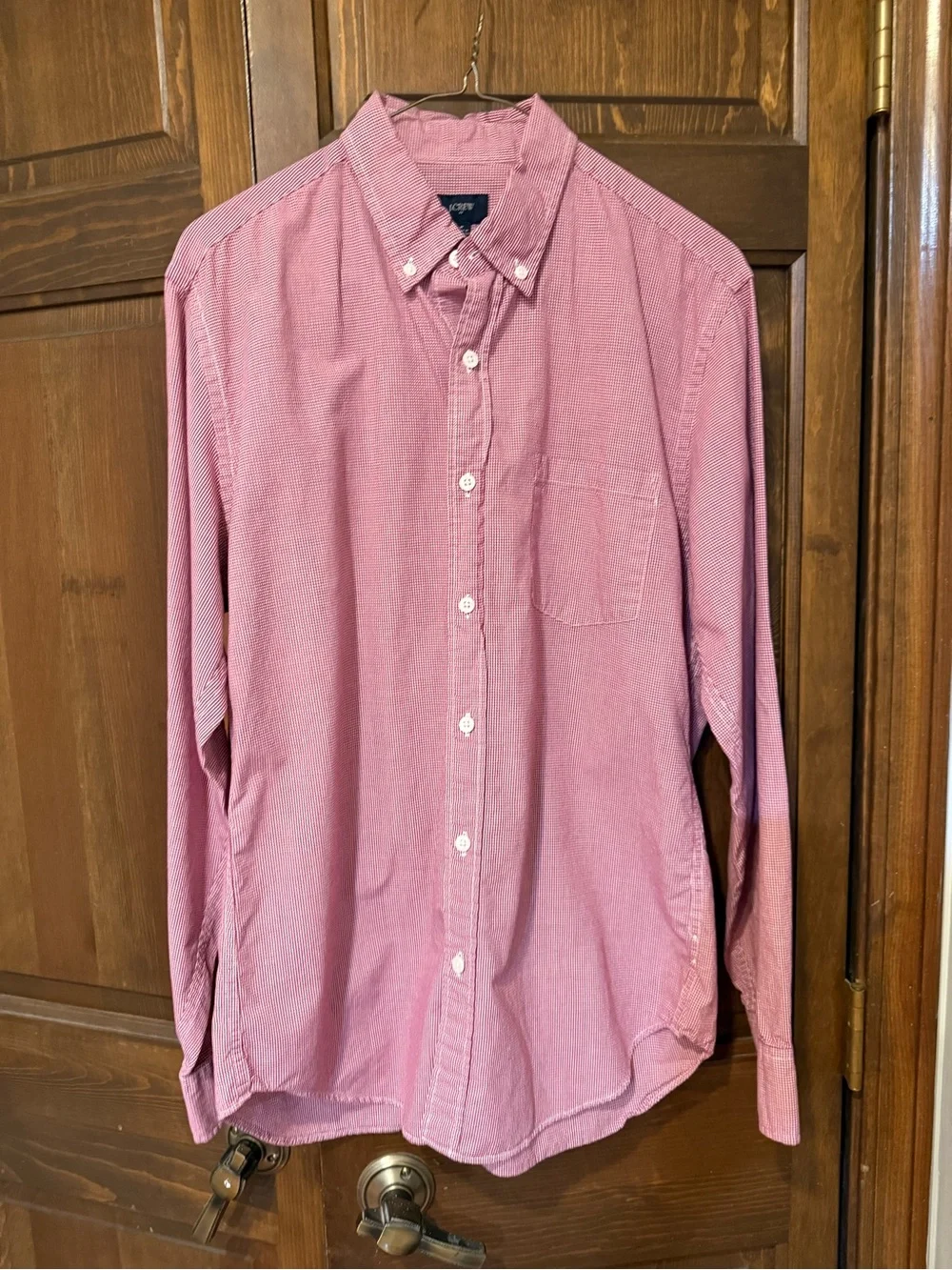 J. Crew Pink Button-Down Long Sleeve Shirt